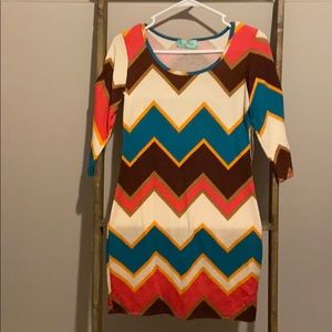 Filly Flair Chevron dress Small